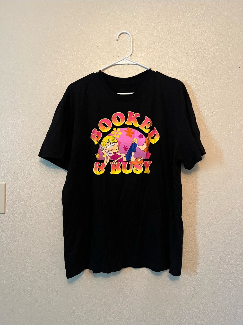 Black 'Booked & Busy' Graphic Tee Lizzie McGuire